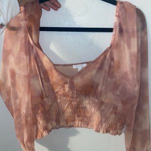 Two piece set bottom skirt is size M top is L